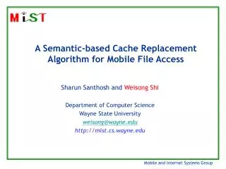 A Semantic-based Cache Replacement Algorithm for Mobile File Access