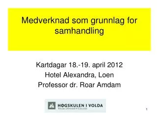 medverknad som grunnlag for samhandling