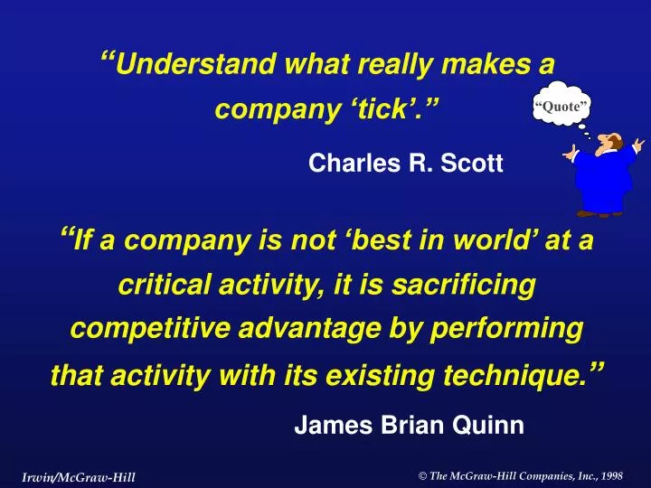 understand what really makes a company tick