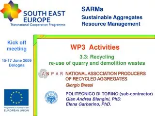 SARMa Sustainable Aggregates Resource Management