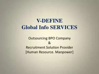V-DEFINE Global Info SERVICES