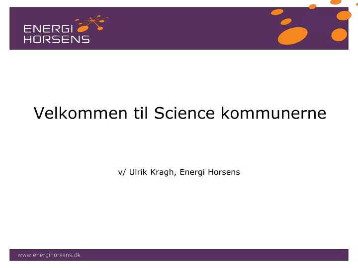 velkommen til science kommunerne