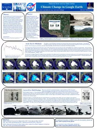 When the Larsen B Ice shelf broke apart in January-March of 2002, the event