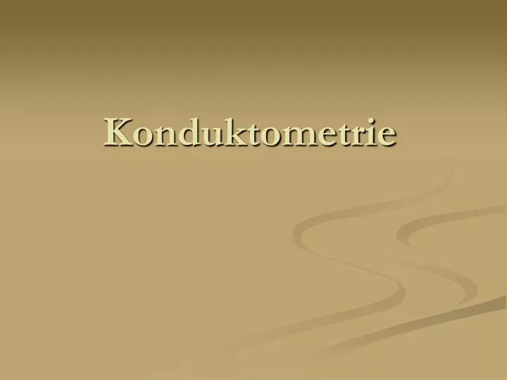 konduktometrie