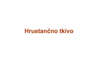 hrustan no tkivo