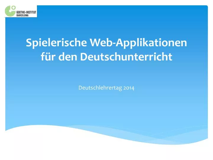 spielerische web applikationen f r den deutschunterricht