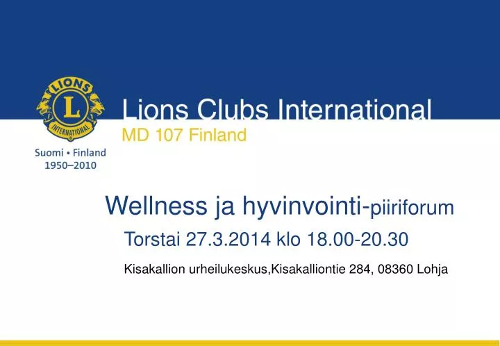 wellness ja hyvinvointi piiriforum