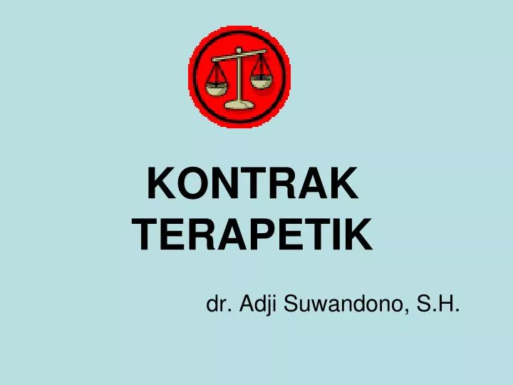 kontrak terapetik