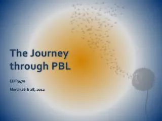 The Journey through PBL