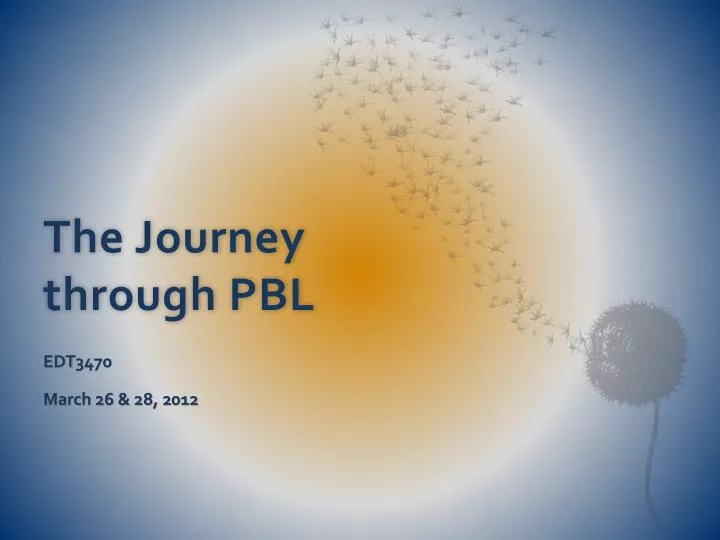 the journey through pbl