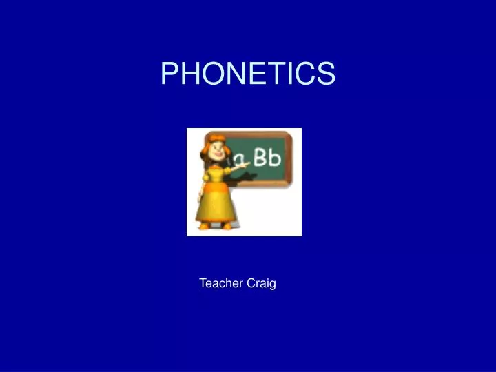 phonetics