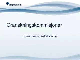 granskningskommisjoner
