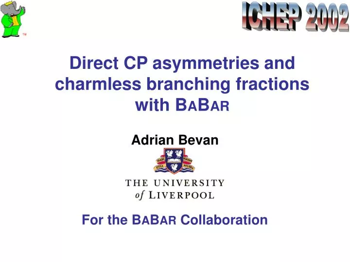 direct cp asymmetries and charmless branching fractions with b a b ar