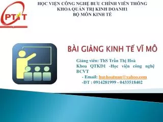 b i gi ng kinh t v m