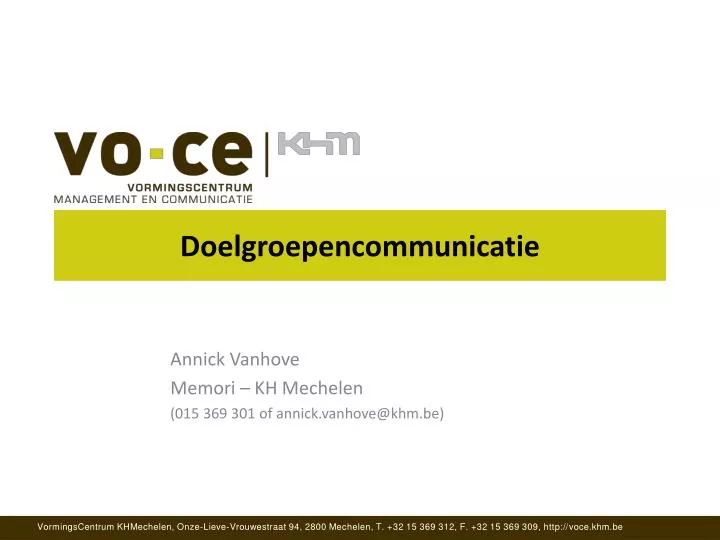 doelgroepencommunicatie