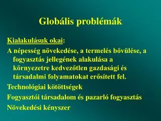 glob lis probl m k