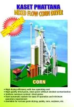 MIXED FLOW CORN DRYER - slide 1