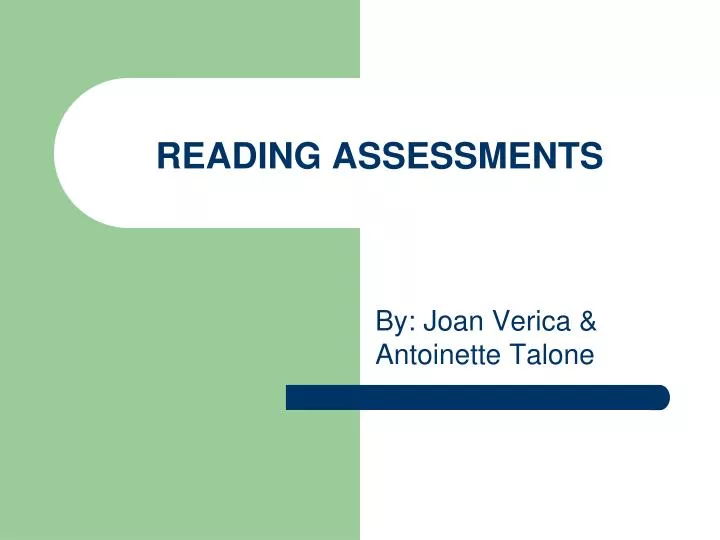 reading assessments