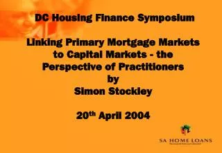 DC Housing Finance Symposium