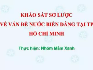 kh o s t s l c v v n n c bi n d ng t i tp h ch minh