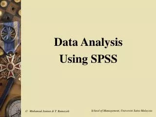 Data Analysis Using SPSS