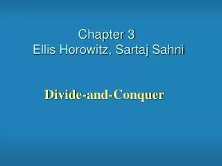 Chapter 3 Ellis Horowitz, Sartaj Sahni