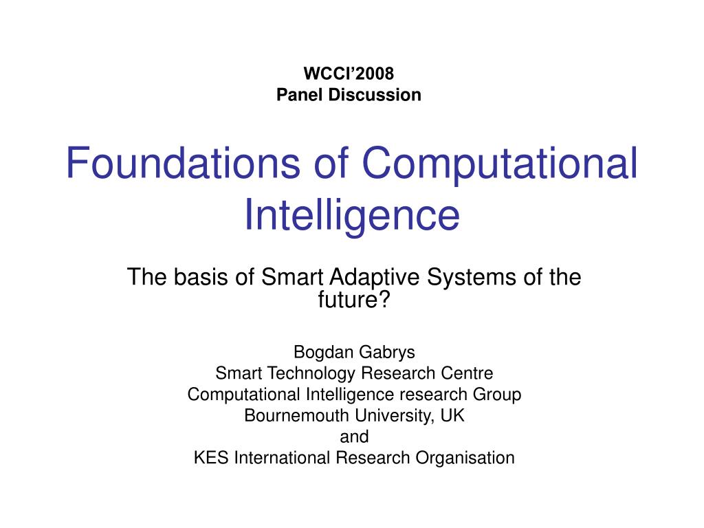 PPT - Foundations of Computational Intelligence PowerPoint Presentation ...