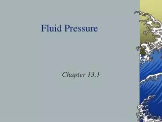 Fluid Pressure