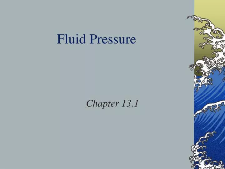 fluid pressure