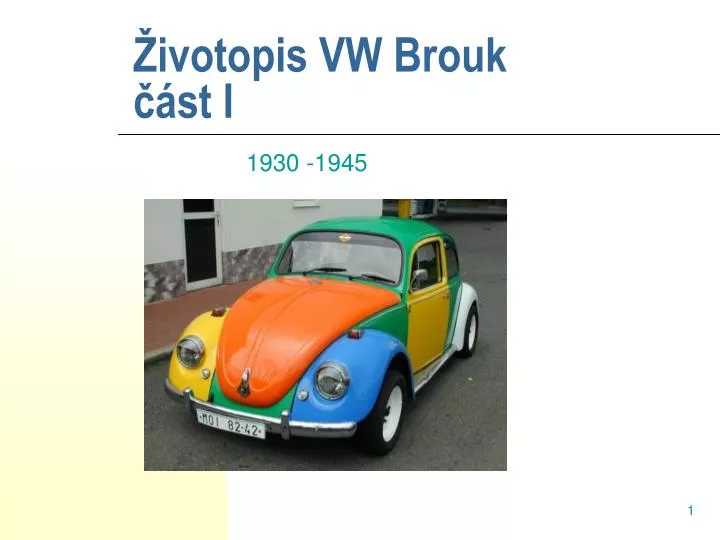 ivotopis vw brouk st i