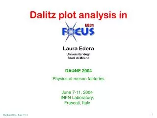 Dalitz plot analysis in