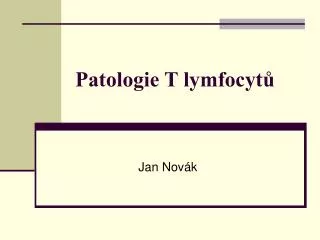 patologie t lymfocyt