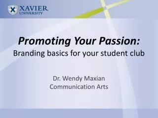 Promoting Your Passion: Branding basics for your student club