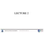 LECTURE 2 - slide 1