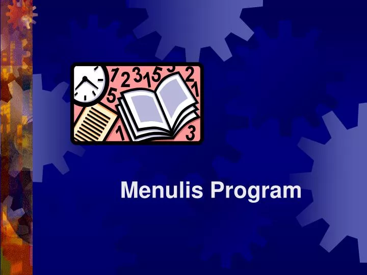 menulis program