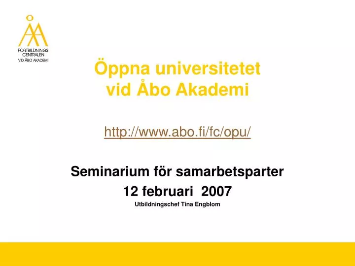 ppna universitetet vid bo akademi