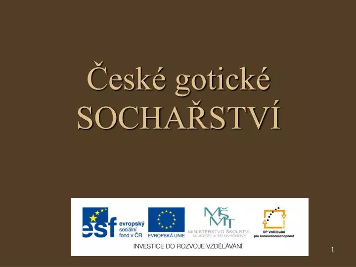 esk gotick socha stv