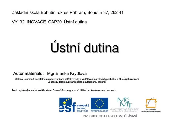 stn dutina