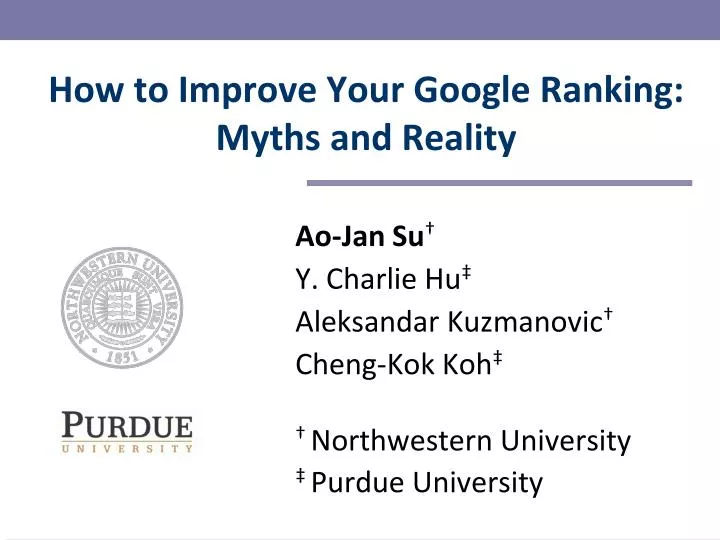 how to improve your google ranking myths and reality