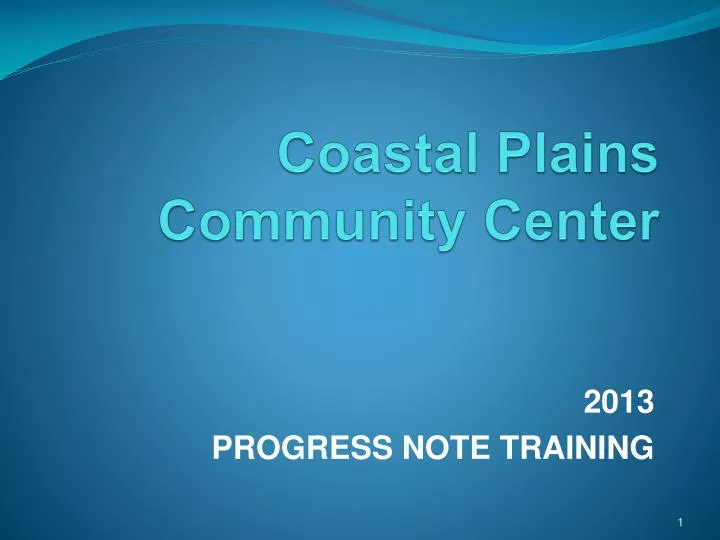 coastal plains community center
