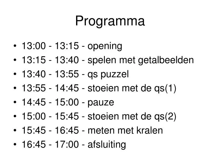 programma