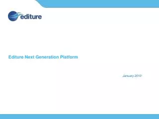 Editure Next Generation Platform