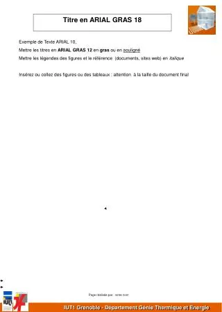 titre en arial gras 18
