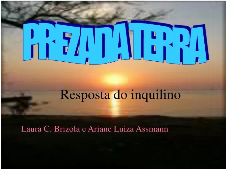 resposta do inquilino