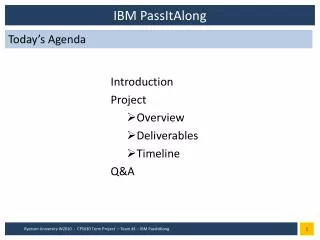 IBM PassItAlong