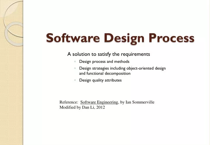 software design process