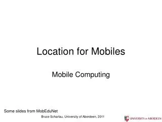 Location for Mobiles