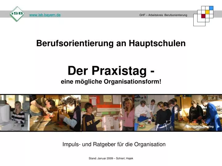 berufsorientierung an hauptschulen der praxistag eine m gliche organisationsform