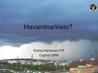 havaintoarkisto