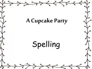 A Cupcake Party